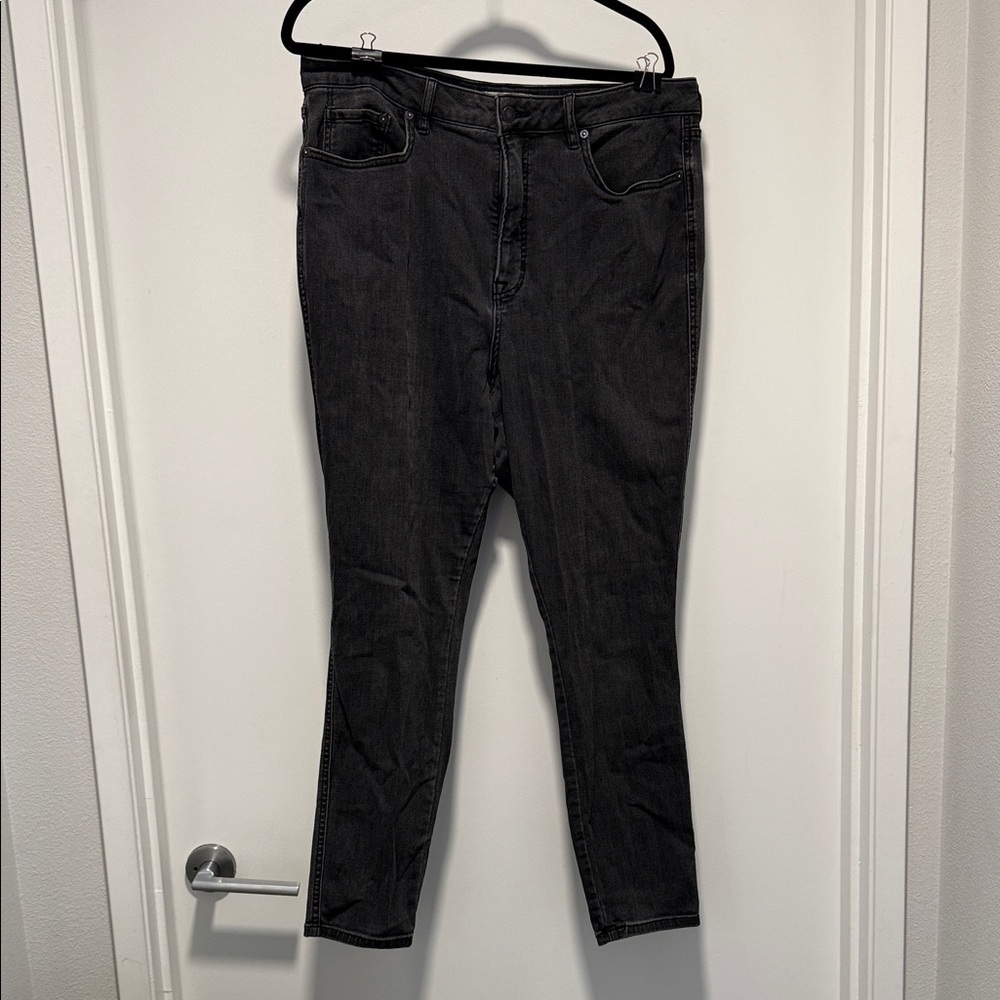 We The Free CRVY (Free People) Charcoal Skinny Pants